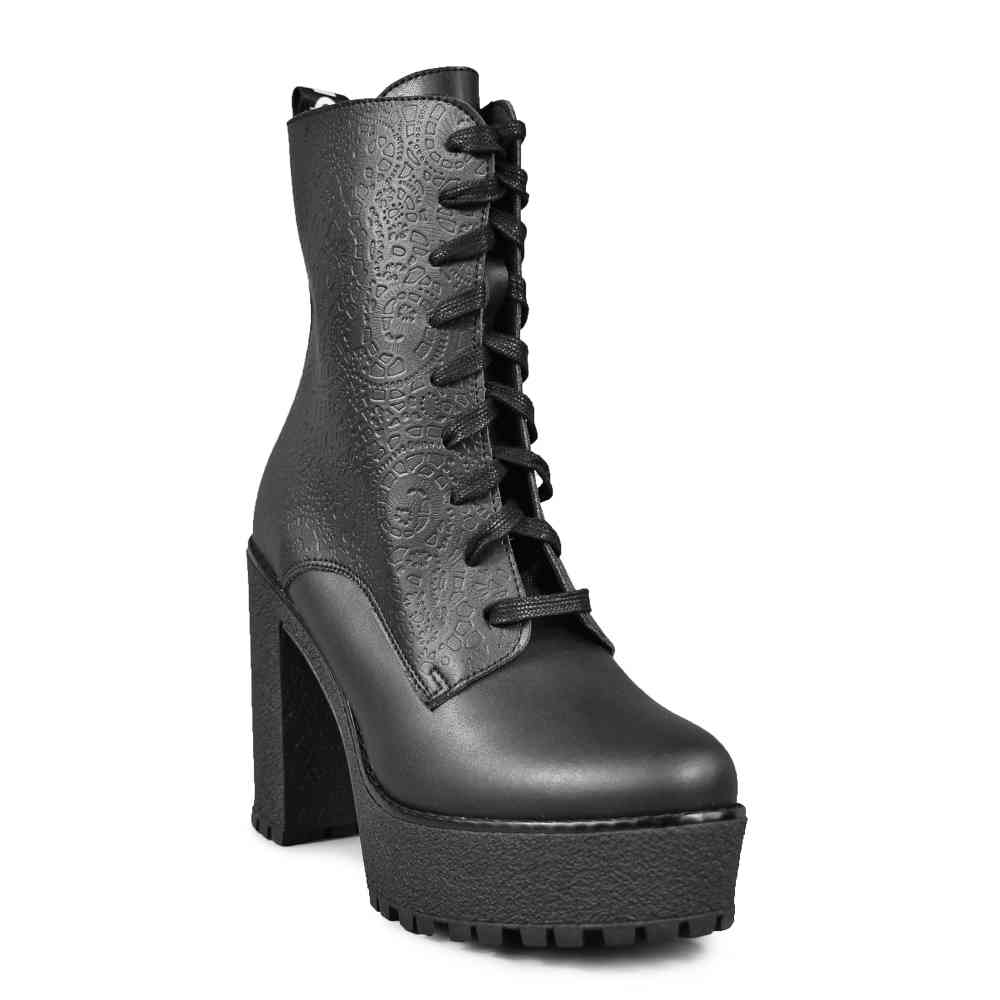 Altercore - Nagini Vegan Bottes de plate-forme - Noir